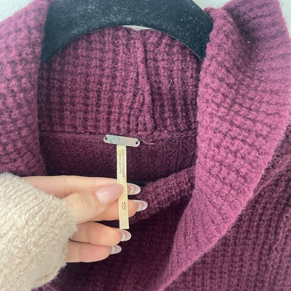 Free People Red Turtle Neck Sweater - Picture 2 of 6